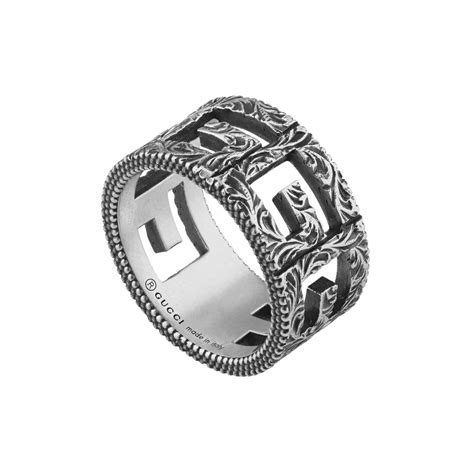 gucci ybc551917001|Gucci Ring With Square G Motif In Silver YBC551918001.